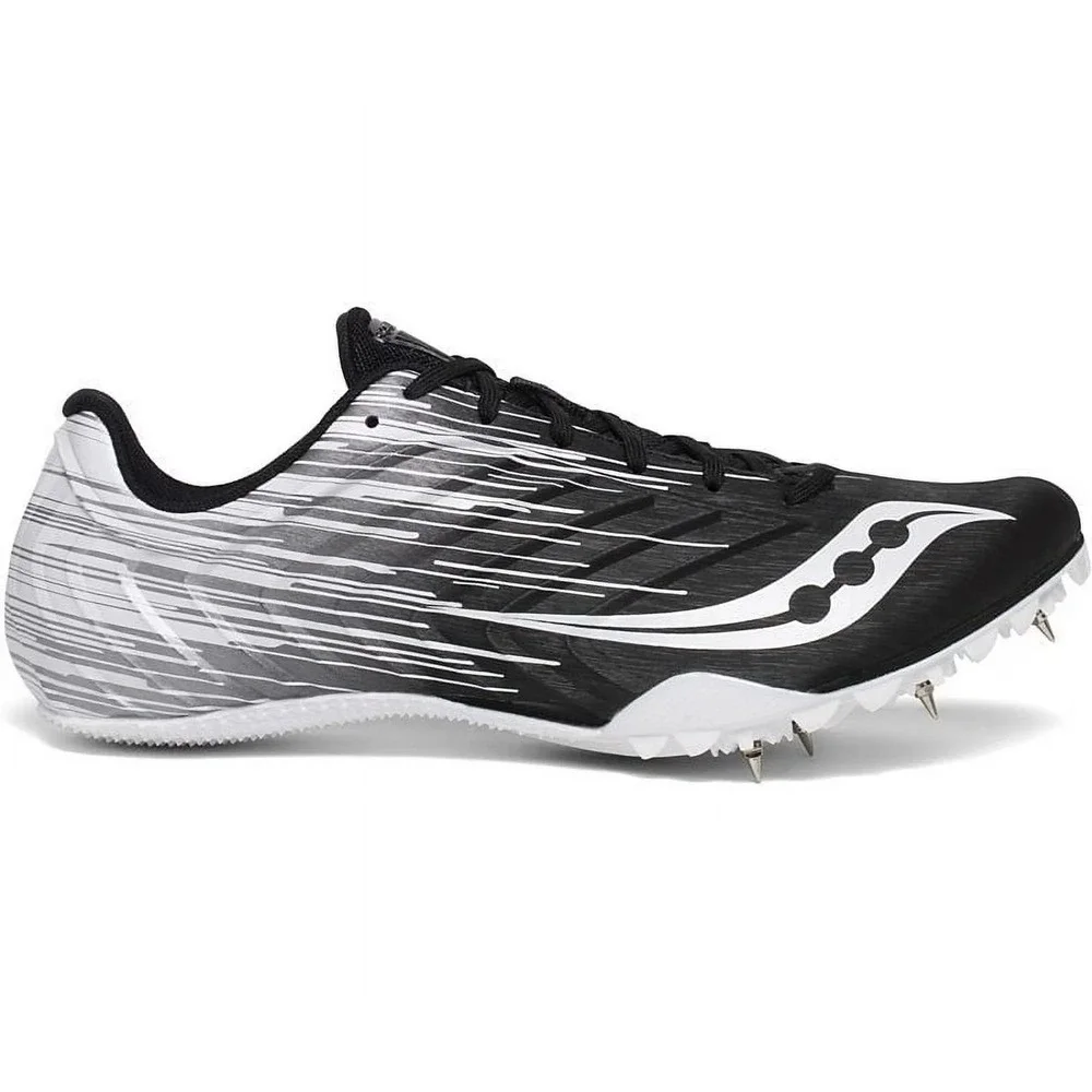 Saucony Spitfire 5 Men's Track Spikes - Black/White, Size 8.5